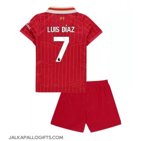 Liverpool Luis Diaz #7 Koti Peliasu Lasten 2024-25 Lyhythihainen (+ Lyhyet housut)